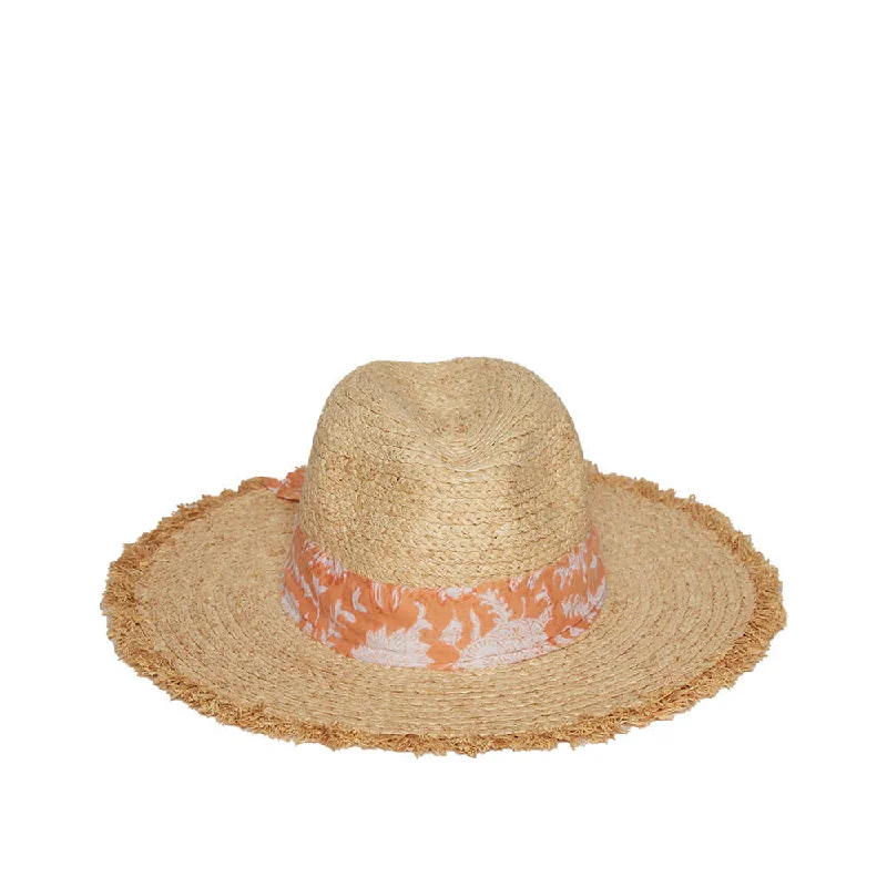 personalized baseball caps for schoolsHat Attack Seaside Continental Hat - Natural/Coral