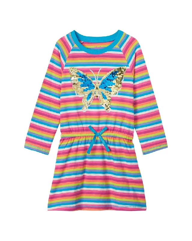 lightweight running hats with built-in headbands and ventilation holes for ultimate comfort and performance.Hatley Groovy Rainbow Raglan Dropped Waist Dress