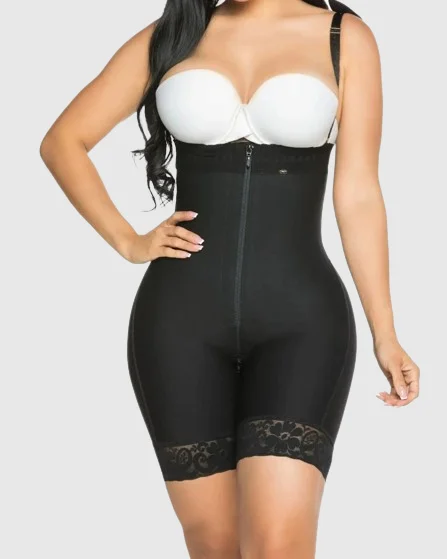 plus-size wireless braFirm Control Offene Büste Ganzkörper Shaper Bodysuit Shapewear