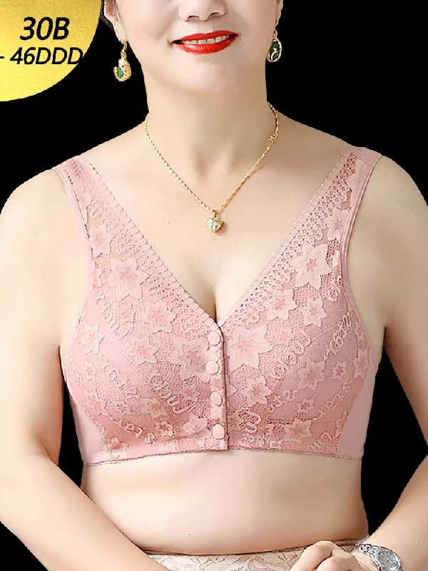 wireless mastectomy bra with soft cupsWomen's Front Button Close Soft Cup Wireless Bra