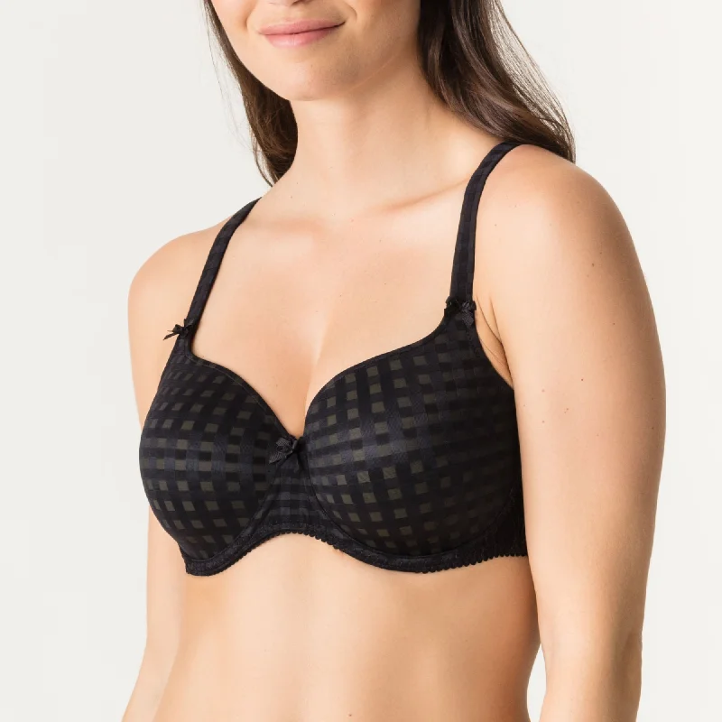 seamless bralette for layeringPrima Donna Padded Bra Heart Shape - Madison - Black , Natural , Skin