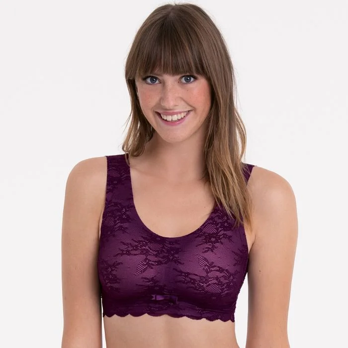 wireless nursing braAnita Comfort voorgevormde Bralette  - 5400 Essentials Lace - Purple