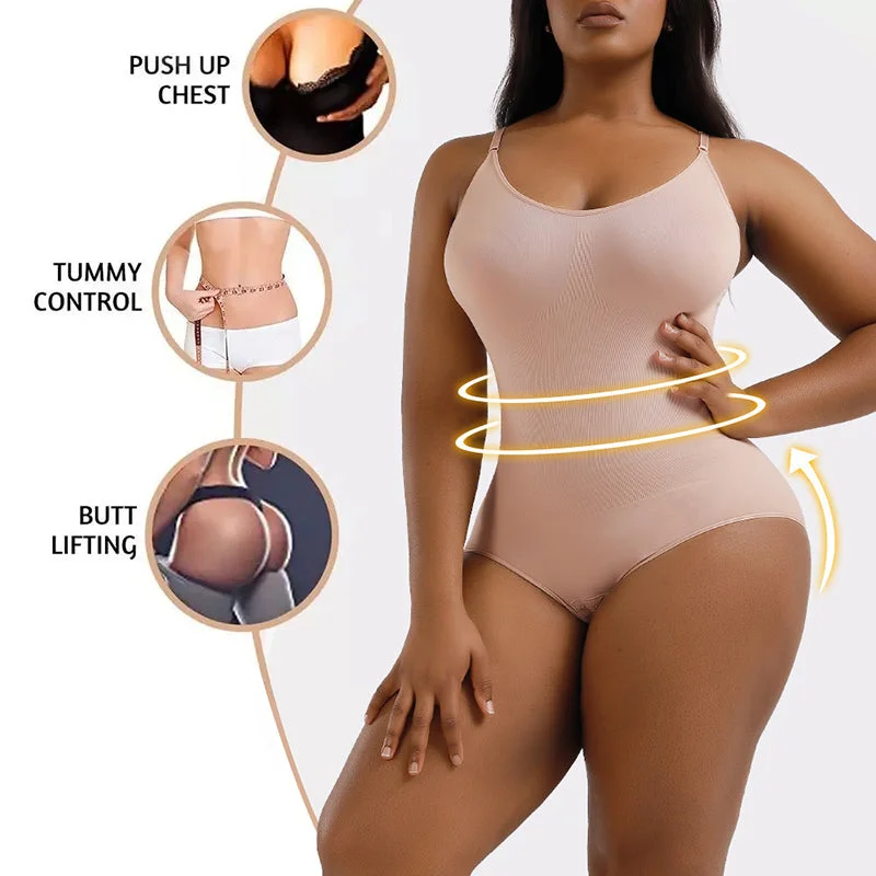 plus-size demi braBodysuit (waist cinching)