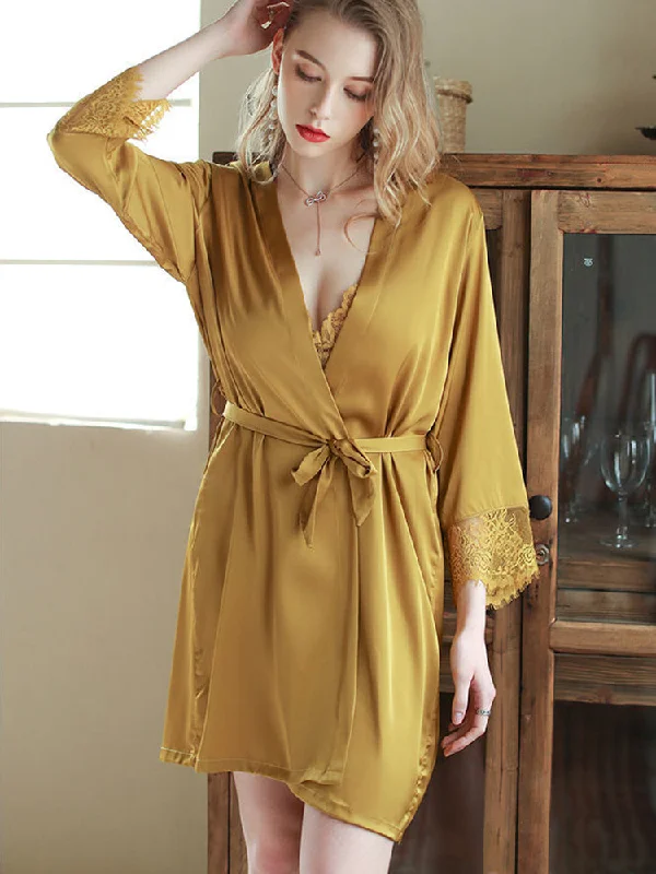 Yellow Slip+Robe