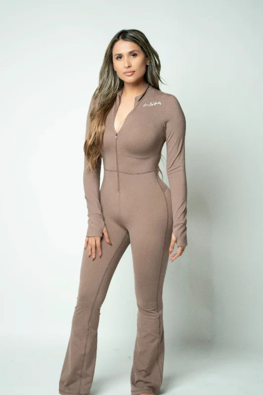 convertible bra with multiple wear optionsLong Sleeve Jumpsuit