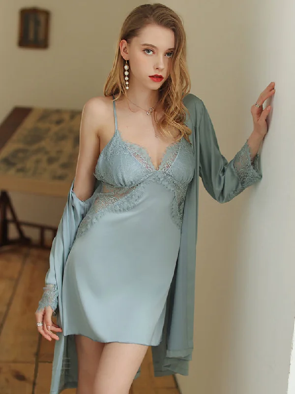 Blue Slip+Robe