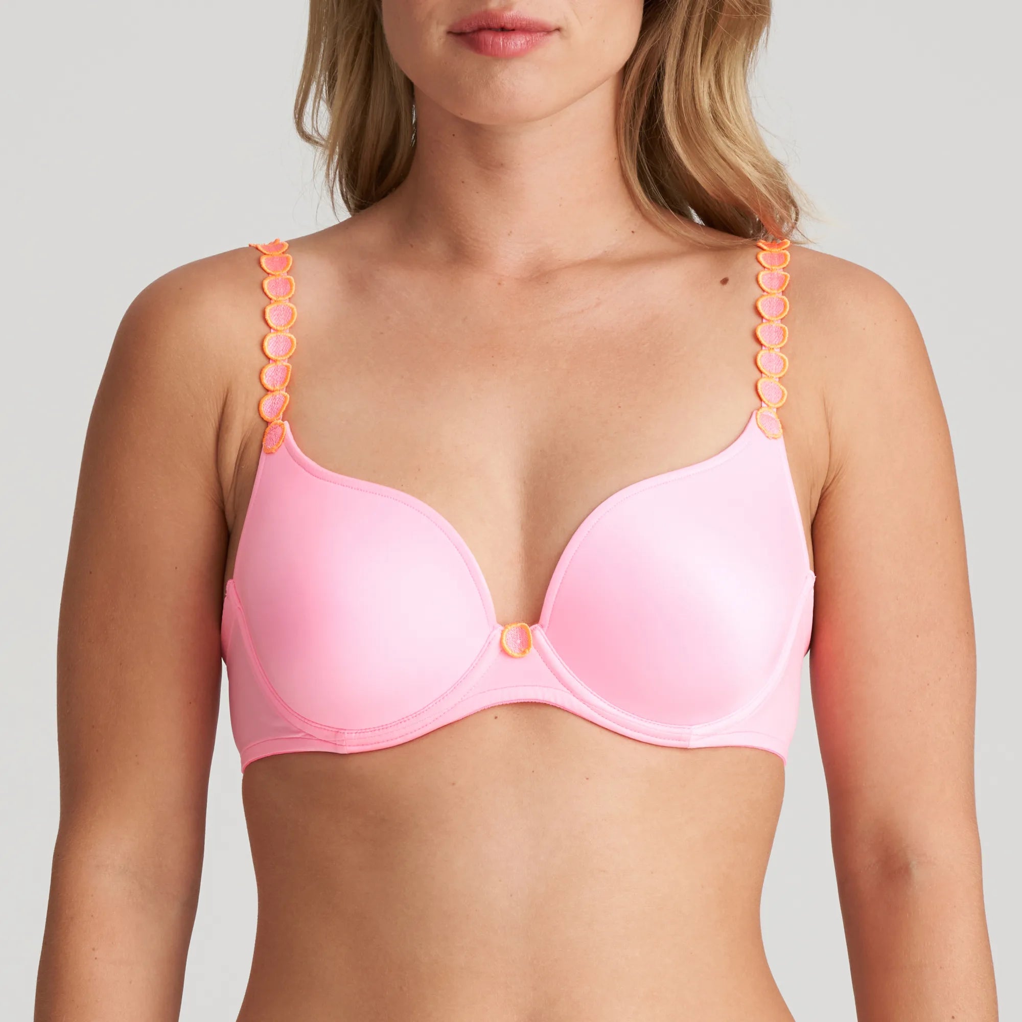 convertible bra with hook-and-eye closureMarie Jo Padded Bra Heart Shape-Tom-Pink