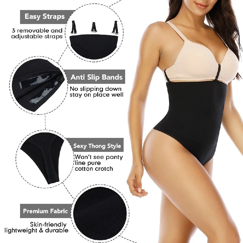 seamless bra with moisture-wicking fabricRise Compression Thong