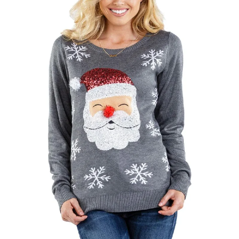 women's pajamas with a subtle shimmerCharming Winter Holiday Knit Sweater