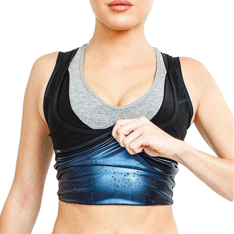 plus-size sports bra with mesh ventilationWomen's body shaping fat burning tank top waist corset