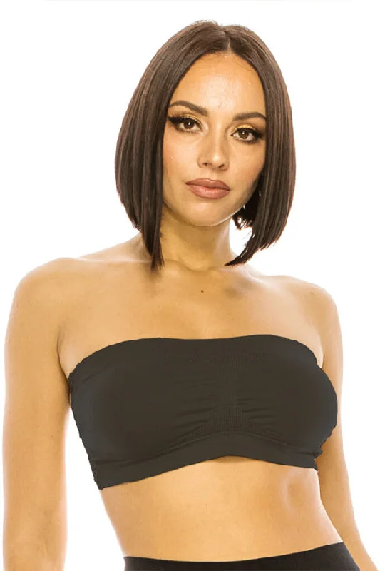 plus-size full-bust braSeamless front tube top