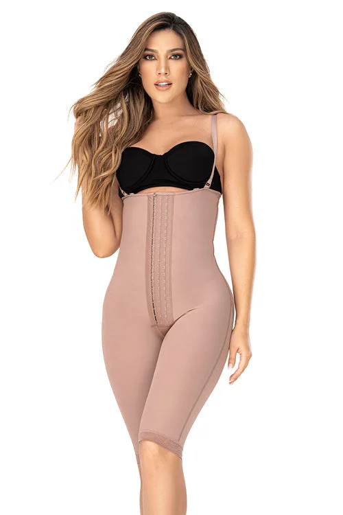 smoothing high-waisted bra for tummy controlMapale Shapewear Low Back Knee Length Shapewear