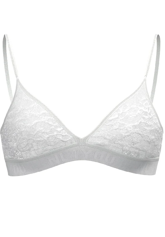 convertible halter-neck braWhite Lace- Дантелен бралет с регулируеми презрамки