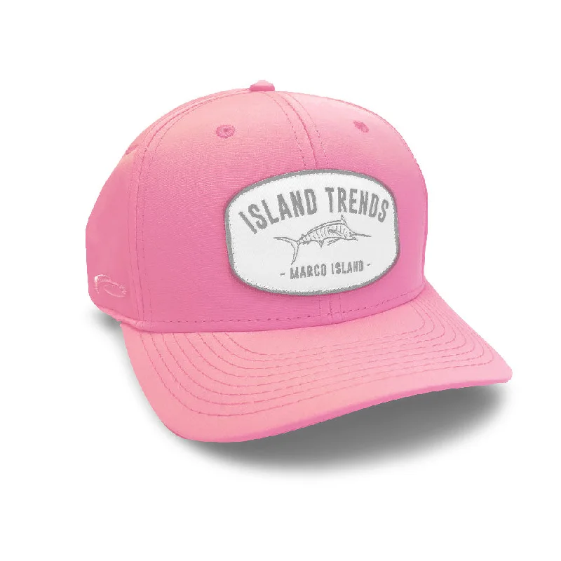 stylish cloche hats with lace trim for a vintage lookIsland Trends Marlin Patch Baseball Snapback Cap - Pink