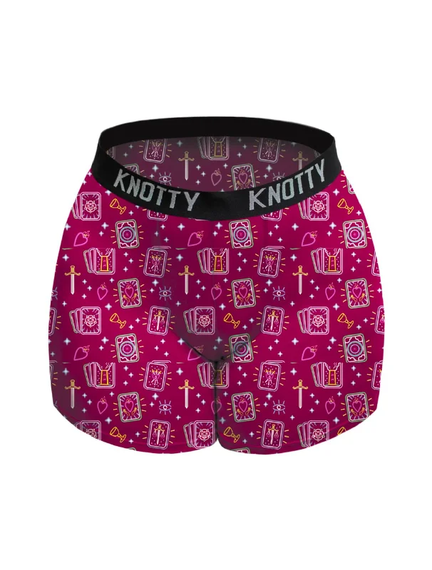 women's pajamas with a touch of whimsical funAiraModal™ Red Dark Magic Boxer