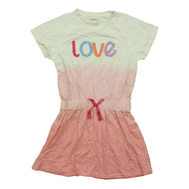 children's sun hatsHatley Girls White | Pink Love Dress