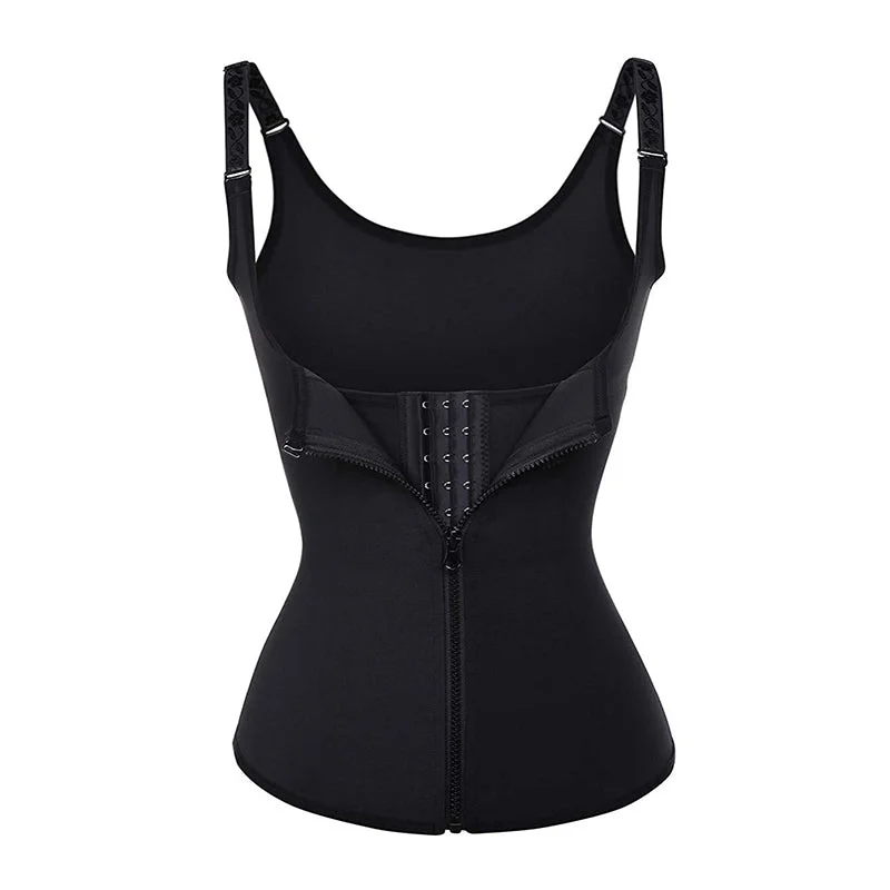 padded plunge sports braWaist Trainer Breasted & Zipper Vest Push Up Tummy Belly