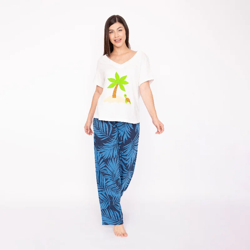 women's pajamas with a timeless appealPijama Pantalón MC. Sueños Marinos