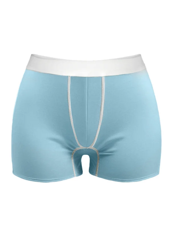 women's pajamas with a sophisticated, modern twistAiraModal™ Pad-Friendly Blue Boxer