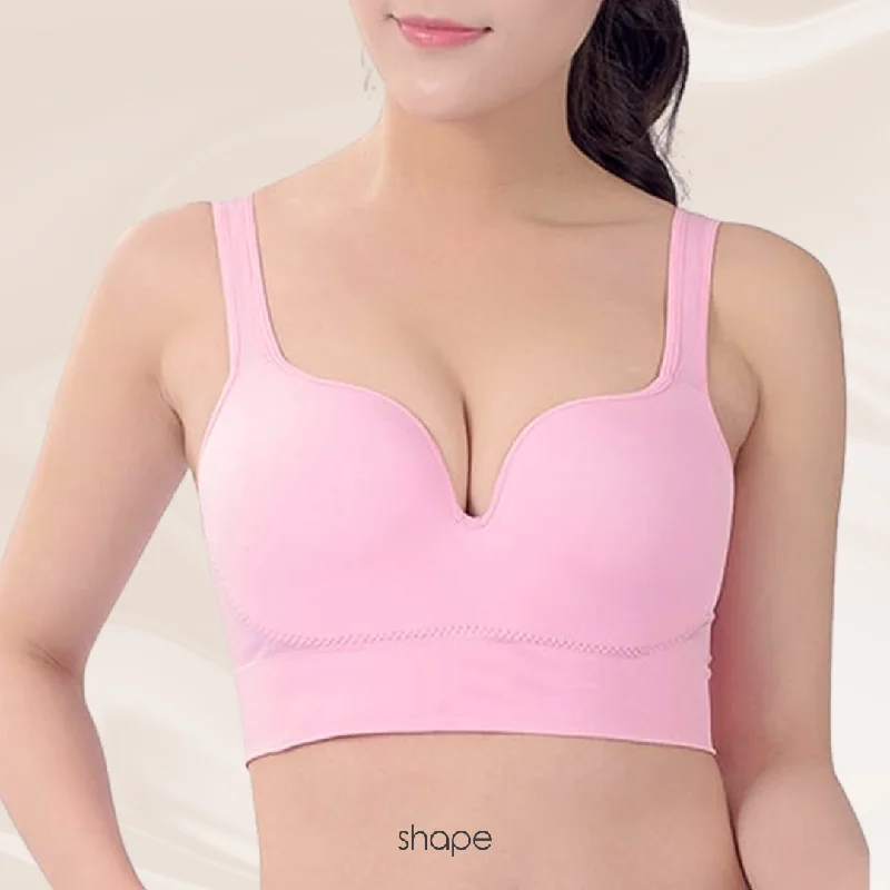 plus-size demi-cup bra with lace overlayYoga Bra