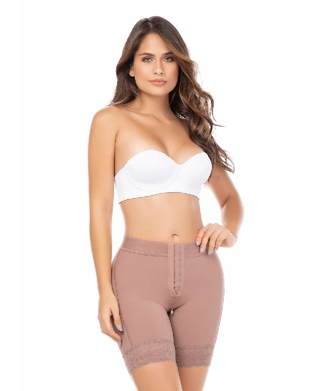 wireless bra with front closure for comfortBbl effect shaping shorts (front hooks)