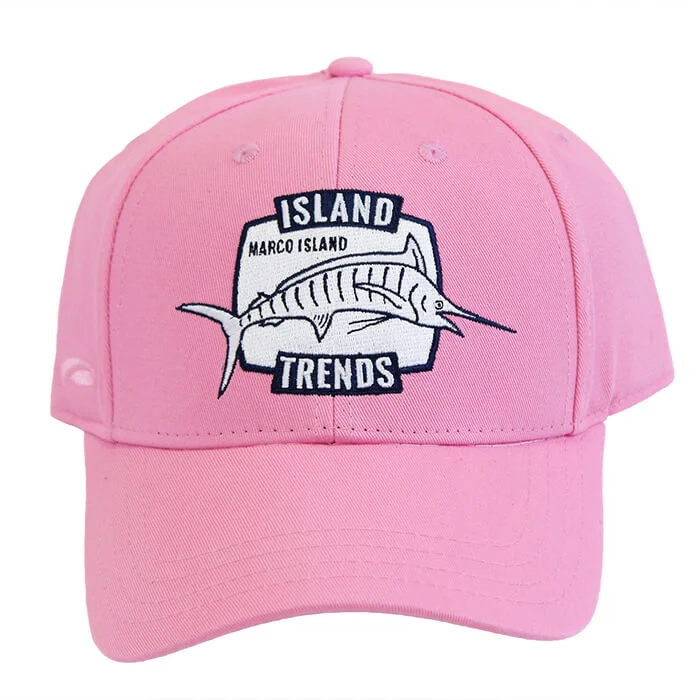 fashionable hats for womenIsland Trends Marco Island Marlin Ponytail Baseball Cap Hat - Pink