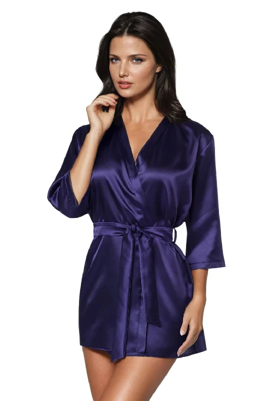 women's pajamas with a touch of eleganceIrall Aria Dressing Gown Navy