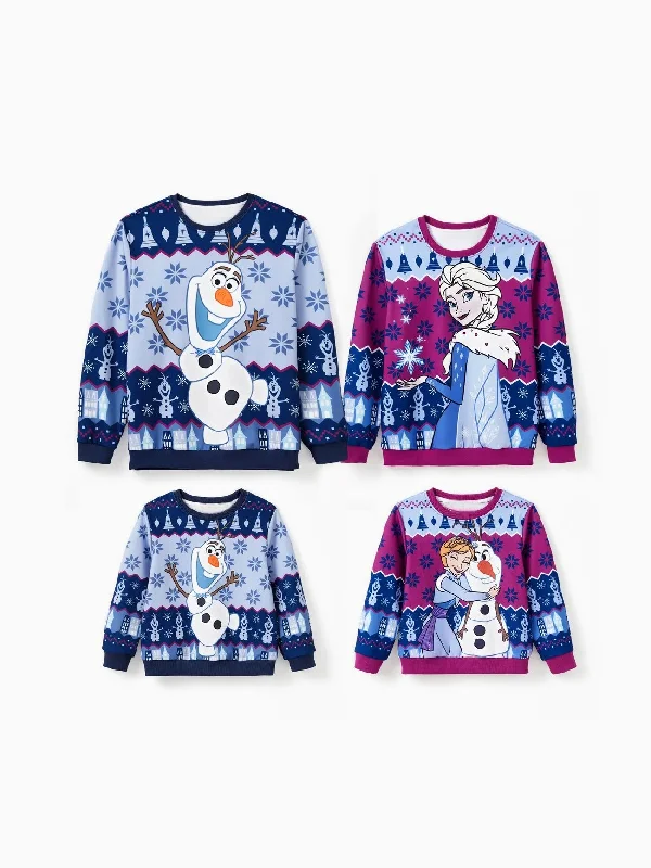 women's pajamas with a classic designChristmas Snowflake Designed Family Matching Sweater Set