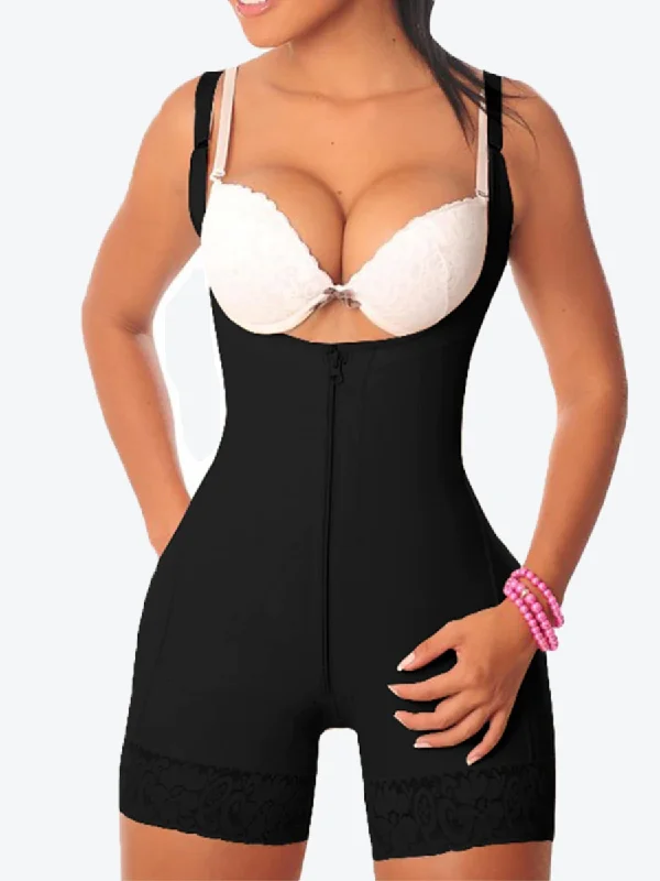 padded plunge sports braShaping Butt lifter Bodysuit