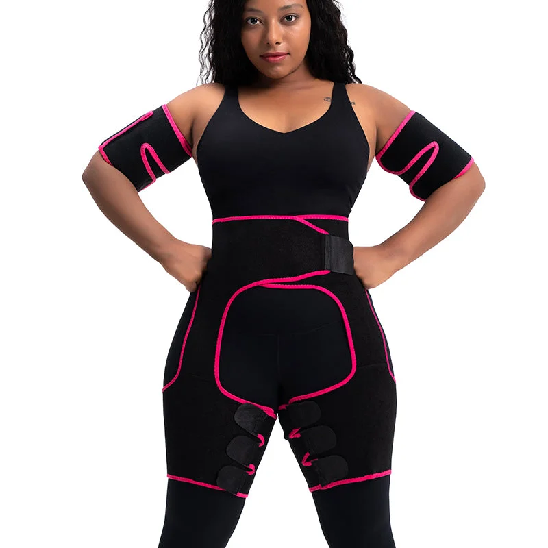 plus-size demi-cup bra with lace overlayNeoprene Sauna High Waist Trainer Thigh and Arm Trimmer