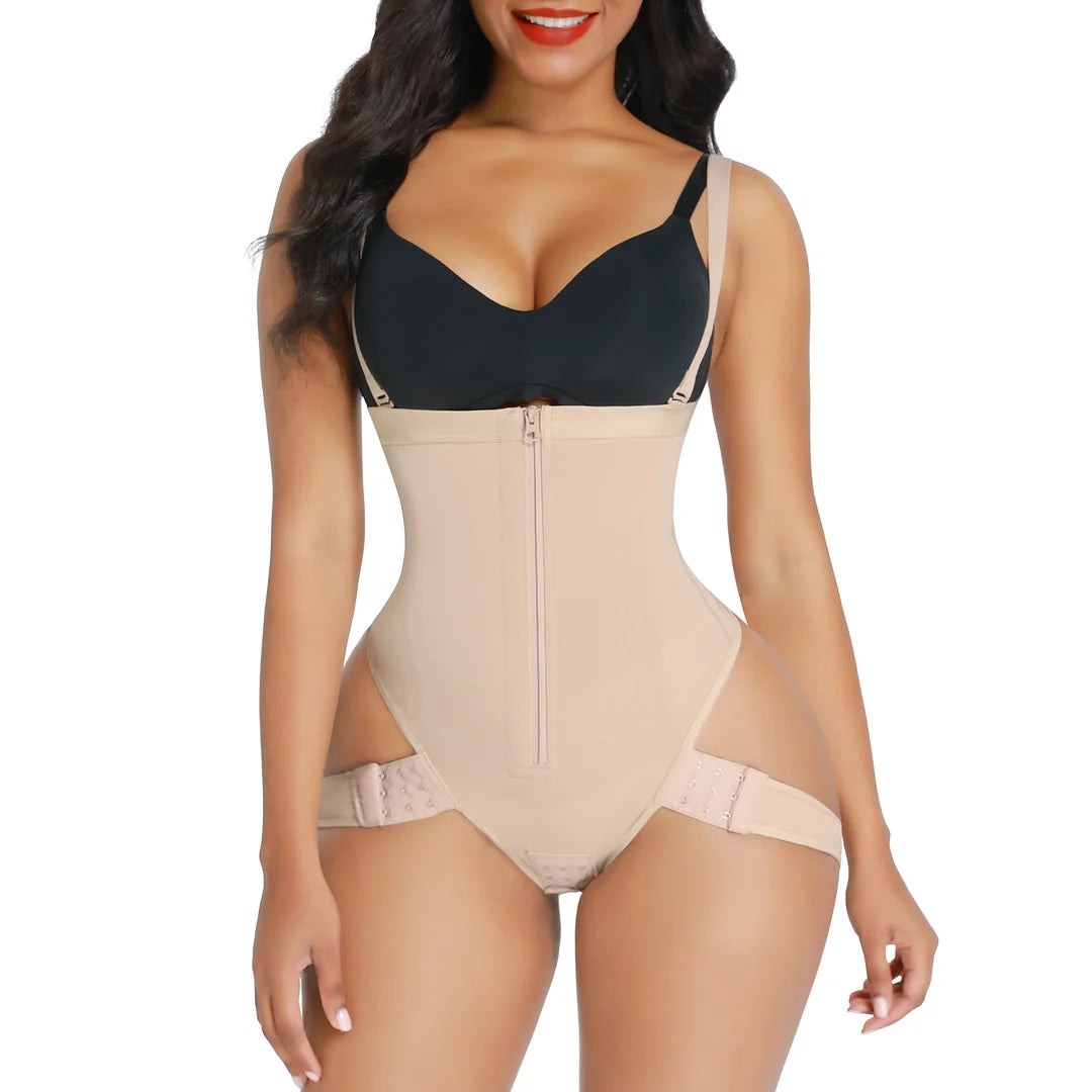 convertible bra with hook-and-eye closureAdjustable Leg Bodysuit