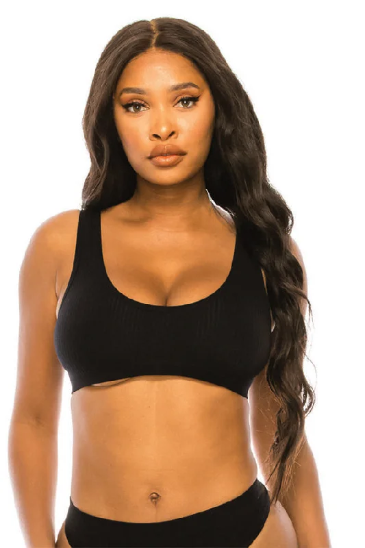 plus-size demi-cup bra with lace overlaySeamless Bra Top