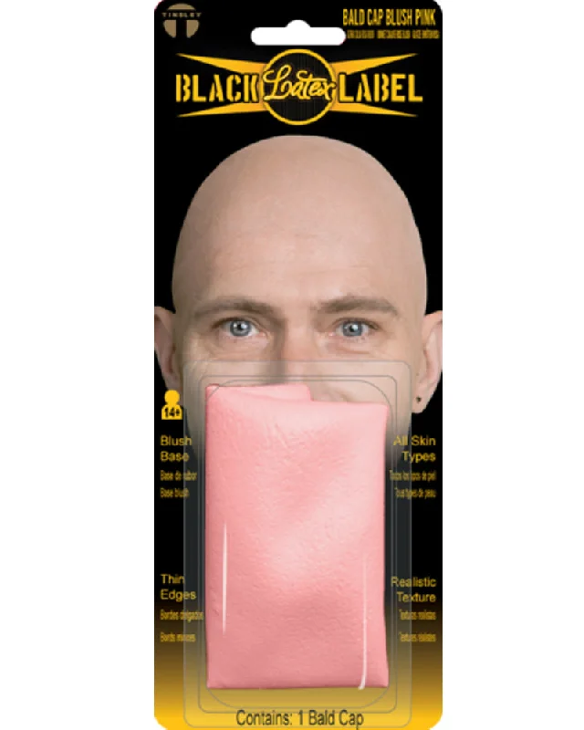 protective UV-blocking hats for outdoor workers and athletesBlack Label Blush Pink Bald Cap