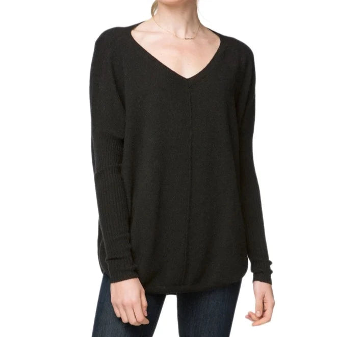 Women's Boat Collar SweatersCC - SL Cashmere V-Neck