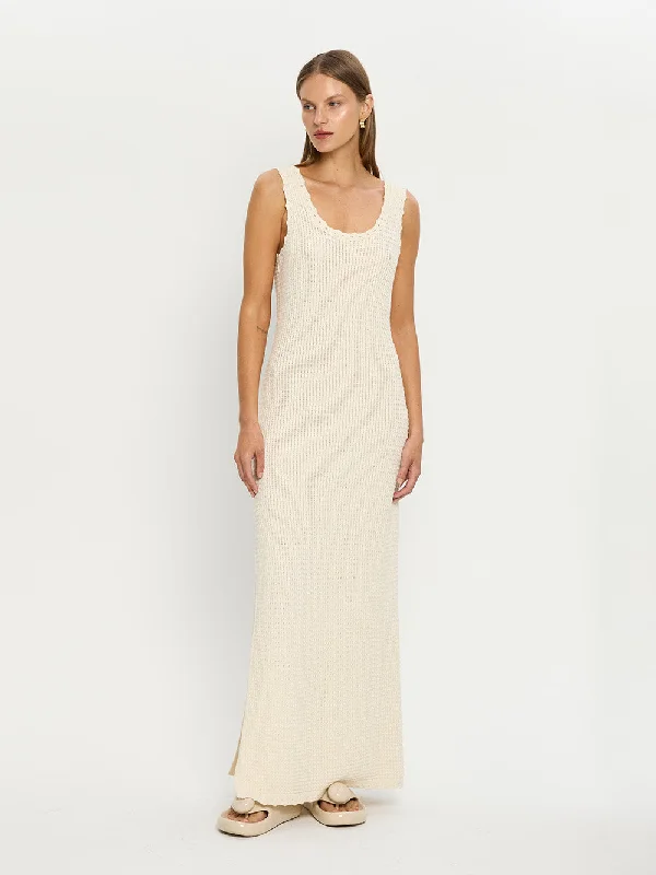 Women's Mohair SweatersMartina Maxi Knit Dress - Cream