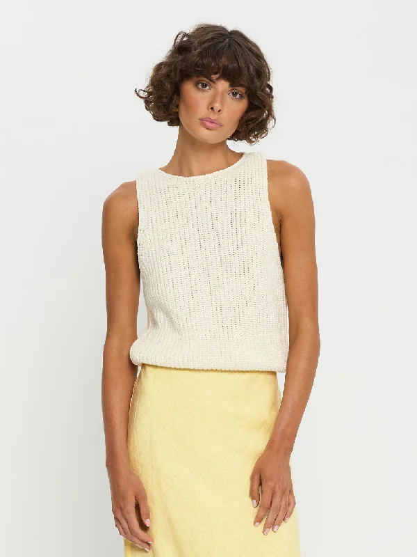 Women's Striped SweatersIvy Knit Cami - Ivory