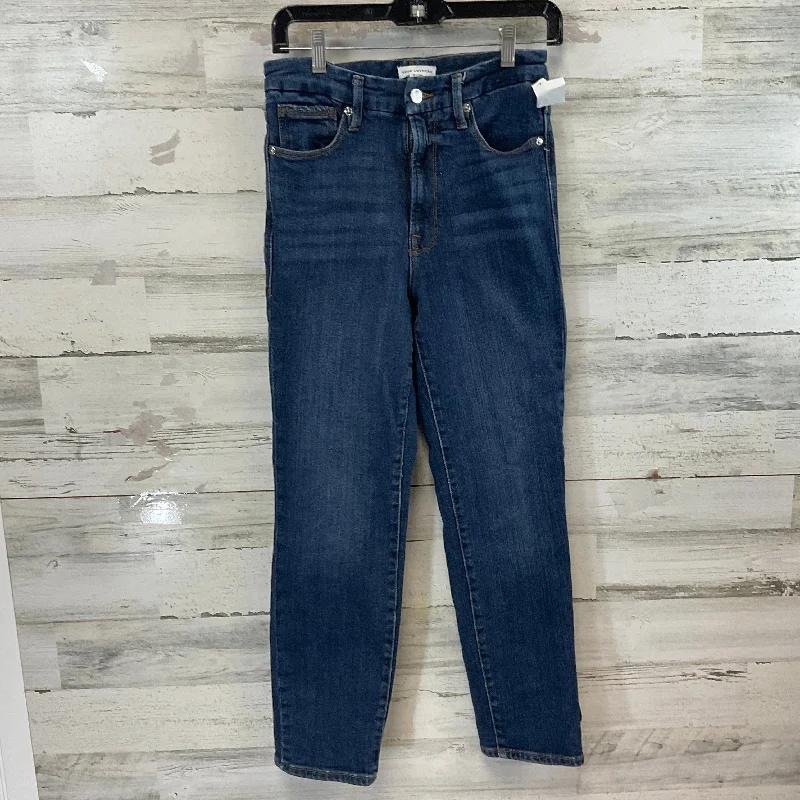 Women's Jodhpurs with Sweetheart CollarJeans Straight By Good American In Blue Denim, Size: 2