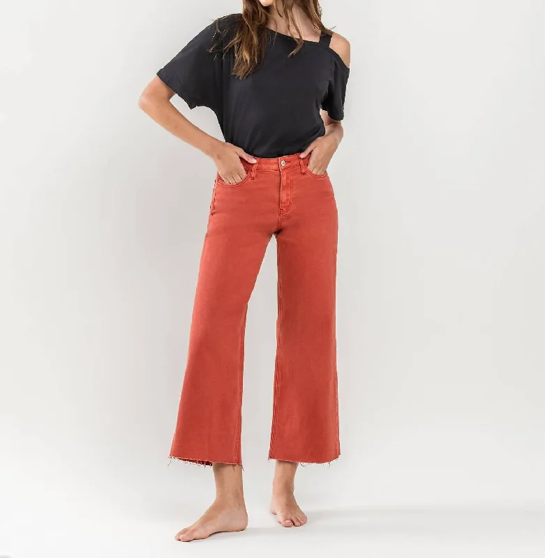 Women's Jodhpurs with Low WaistOlivia Jeans Rust In Bossa Nova