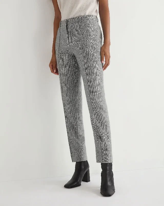 Women's Serbian Wool SweatersWomen's Harper Herringbone Trouser Grey