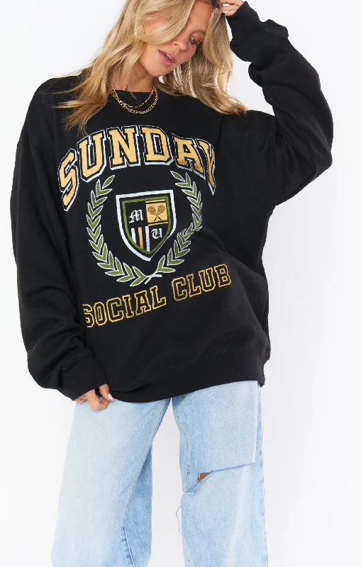 Women's Cashmere SweatersStanley Sweatshirt ~ Sunday Social Graphic