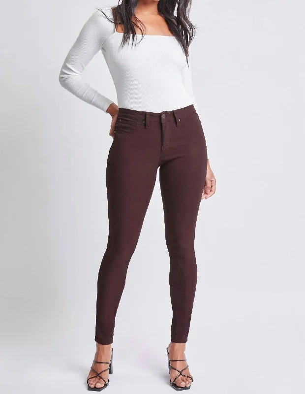 Women's Jodhpurs with Lapel CollarMissy Hyperstretch Skinny Jean - Petite In Dark Berry