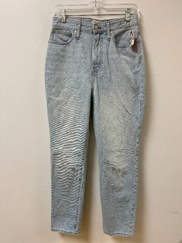 Women's Jodhpurs with Mandarin CollarJeans Straight By Madewell In Blue Denim, Size: 4