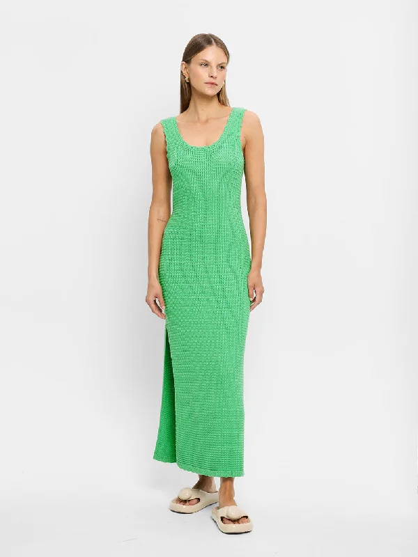 Women's Armenian Wool SweatersMartina Maxi Knit Dress - Green