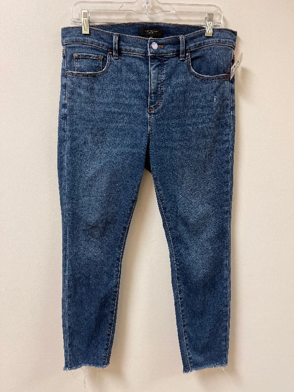 Women's Jodhpurs with Peter Pan CollarJeans Skinny By Ann Taylor In Blue Denim, Size: 10p