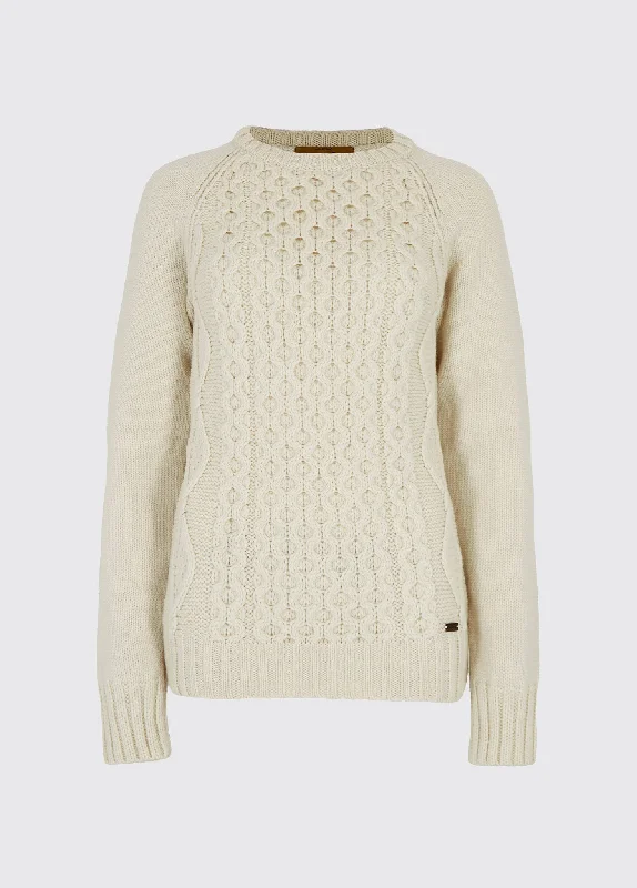 Women's Low Collar SweatersShanley Women's Merino Sweater - Cream