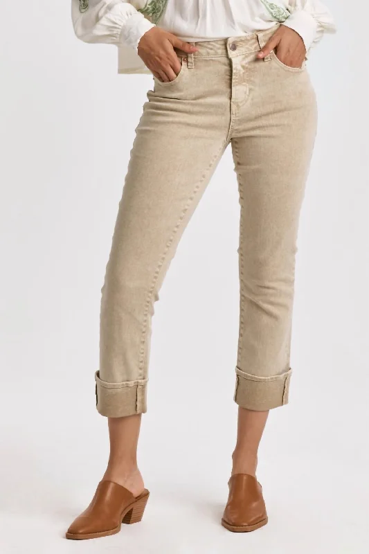 Women's Jodhpurs with Low CollarBlaire Cuffed Jean In Golden Road