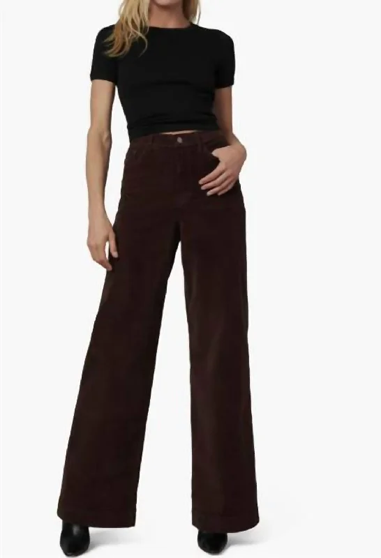 Women's Jodhpurs with Wide LegMia Cord In Coffee Bean