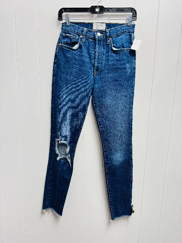 Women's Jodhpurs with Narrow CollarJeans Straight By Free People In Blue Denim, Size: 4