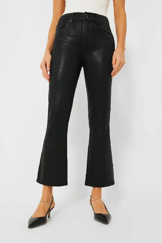 Women's Jodhpurs with Straight HemBella Crop Flare Jean In Black