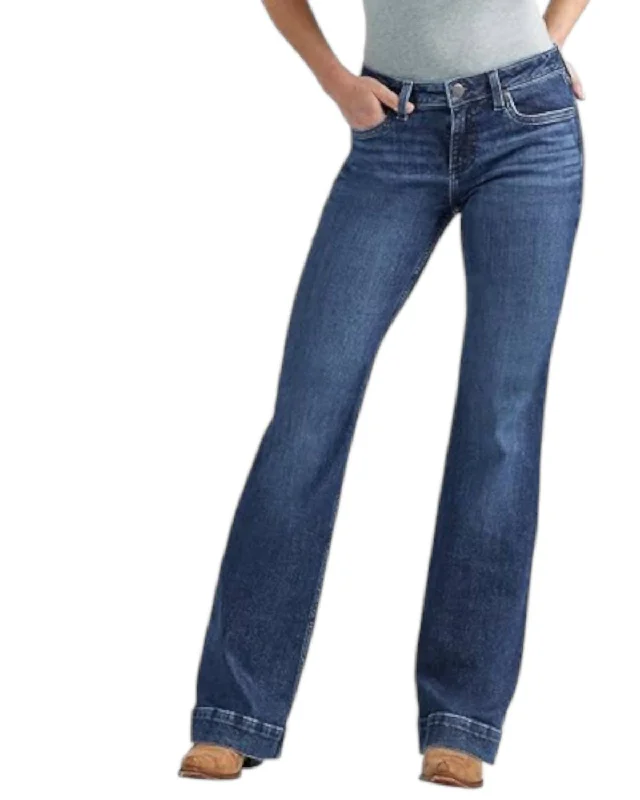 Women's Jodhpurs with Keyhole NeckWomen's Retro Mae Mid Rise Trouser Jean In Cassie